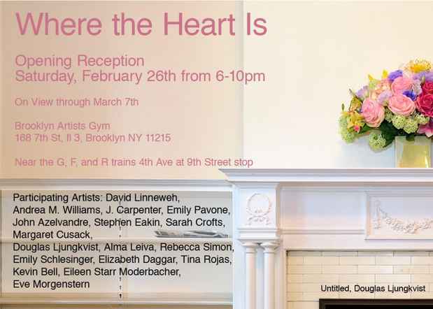 poster for "Where the Heart is" Exhibition