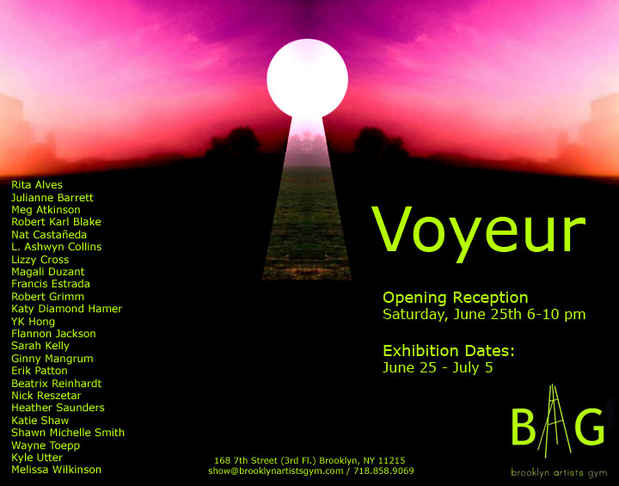 poster for "Voyeur: See and Be Seen" Exhibition
