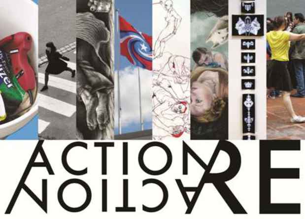 poster for "Action-ReAction" Exhibition