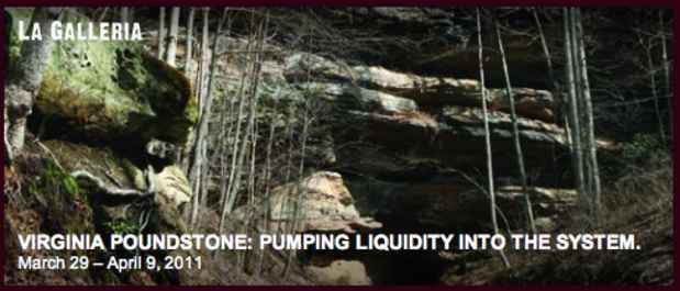 poster for Virginia Poundstone "Pumping Liquidity into the System."