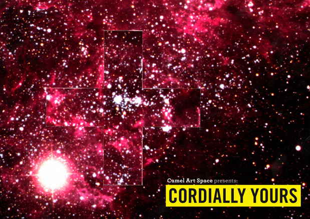 poster for "Cordially Yours" Exhibition