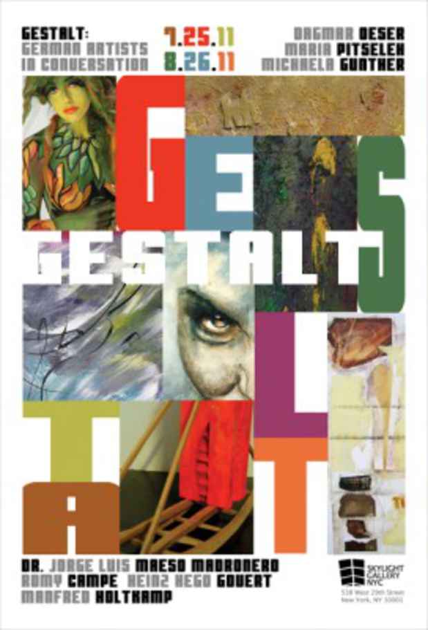 poster for "Gestalt- A show of Contemporary German Abstraction" Exhibition