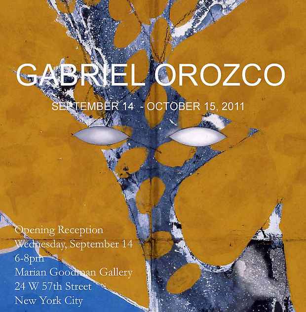 poster for Gabriel Orozco "Corplegados and Particles"