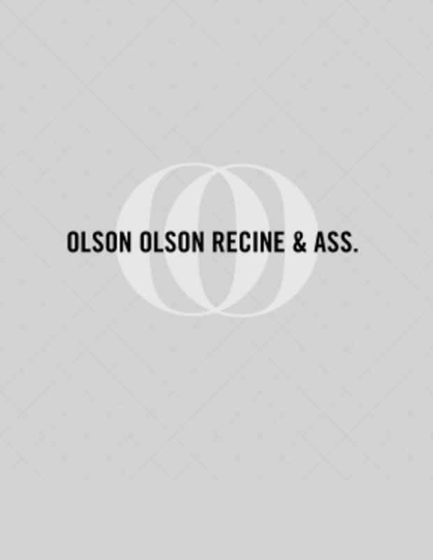 poster for "Olson, Olson, Recine and Associates" Exhibition 