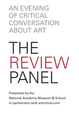 poster for "The Review Panel, An Evening of Critical Conversation About Art" Panel