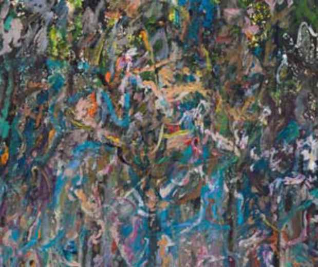 poster for Larry Poons "New Paintings"