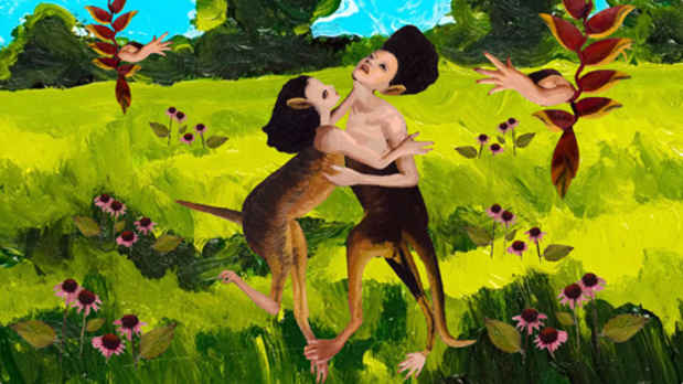 poster for Yuliya Lanina "Birds and Bees"