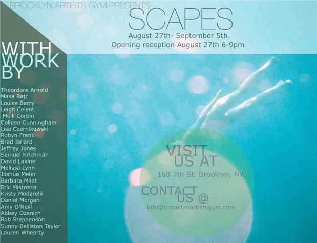 poster for "Scapes" Exhibition