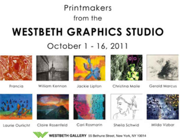 poster for "Printmakers of Westbeth" Exhibition