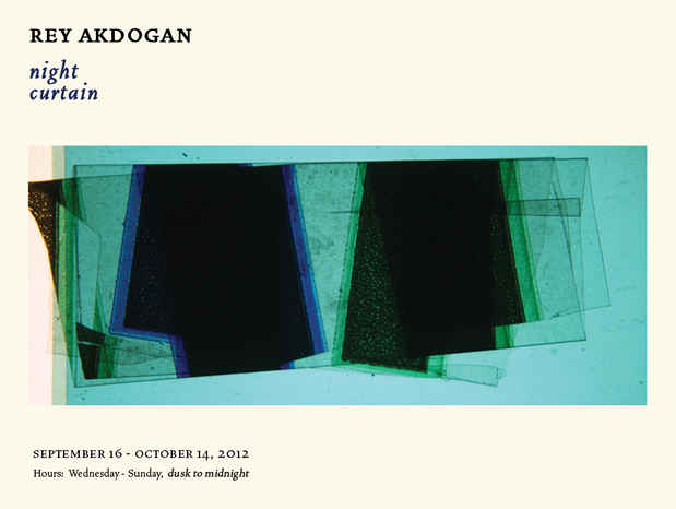 poster for Rey Akdogan "night curtain"