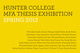 poster for "Hunter MFA Thesis Exhibition - Spring 2012"
