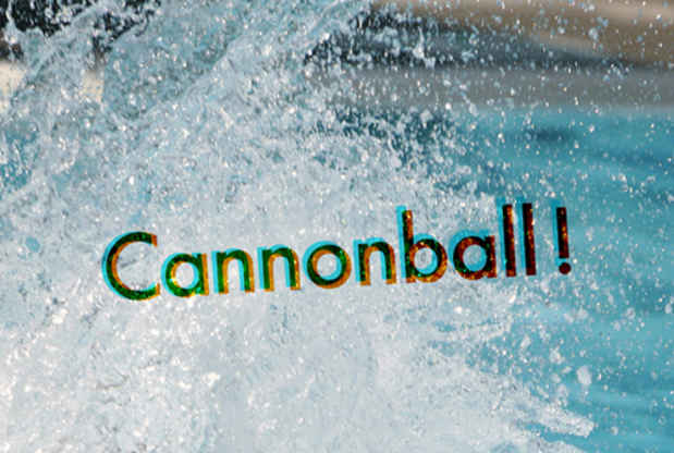 poster for "CANNONBALL!" Exhibition