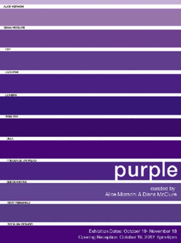 poster for "Purple" Exhibition