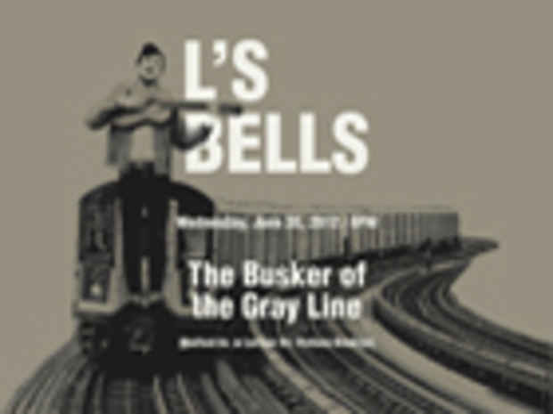 poster for Saâdane Afif "L'S BELLS—The Busker of the Gray Line"
