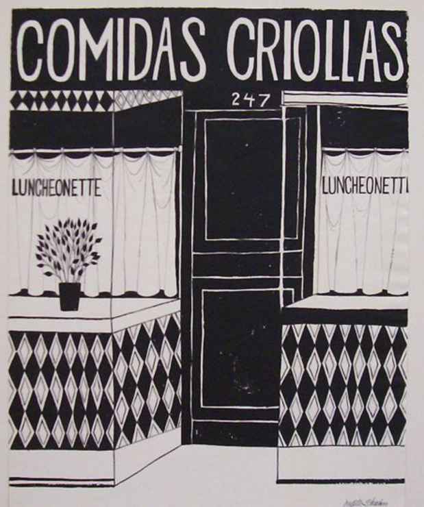 poster for "Americans in Mexico" Exhibition