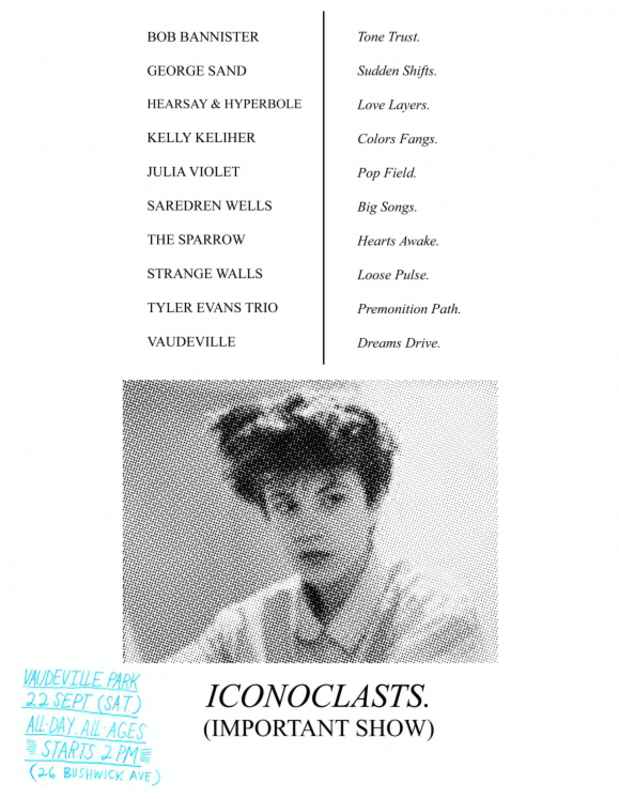 poster for "Iconoclasts" Exhibition
