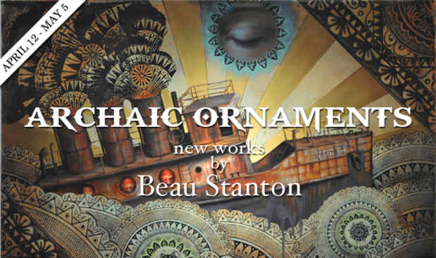 poster for Beau Stanton "Archaic Ornaments"