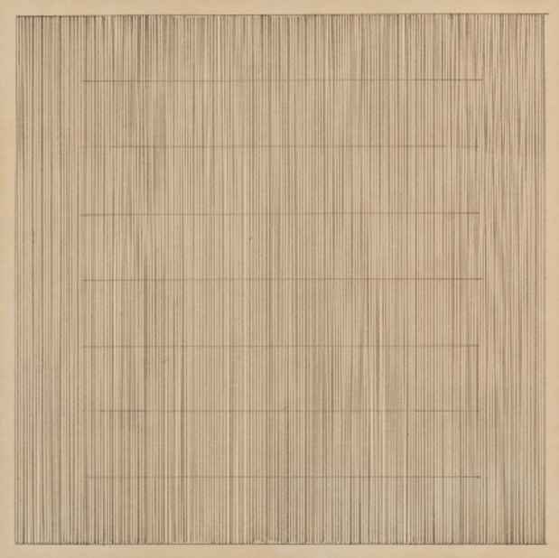 poster for Vija Celmins, Brice Marden and Agnes Martin "Surface / Infinity" 
