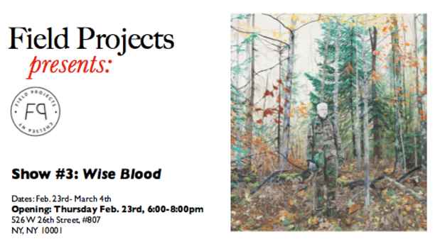 poster for "Wise Blood" Exhibition