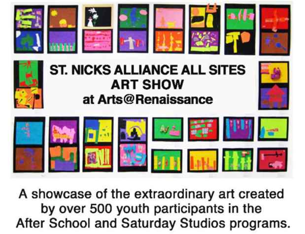 poster for St. Nicks Alliance All Sites Art Show