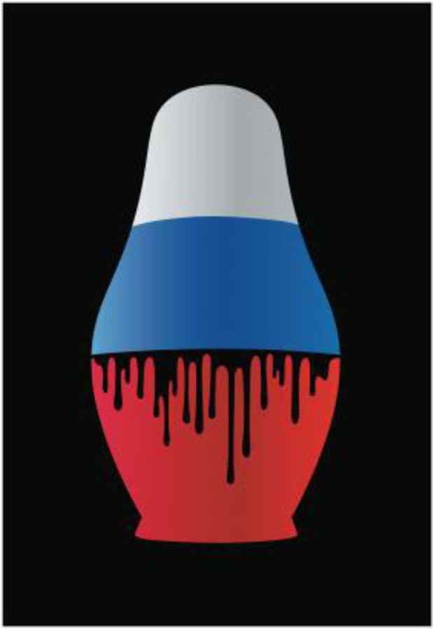 poster for "Russia Rising: Votes for Freedom" Exhibition