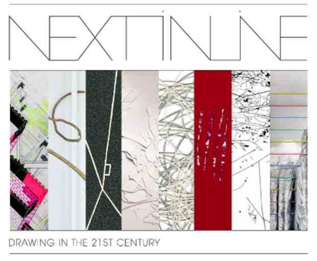 poster for "Next In Line: Drawing in the 21th Century" Exhibition