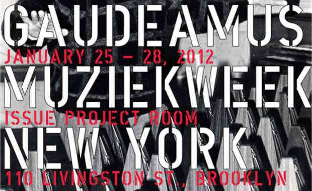 poster for Gaudeamus Muziekweek New York