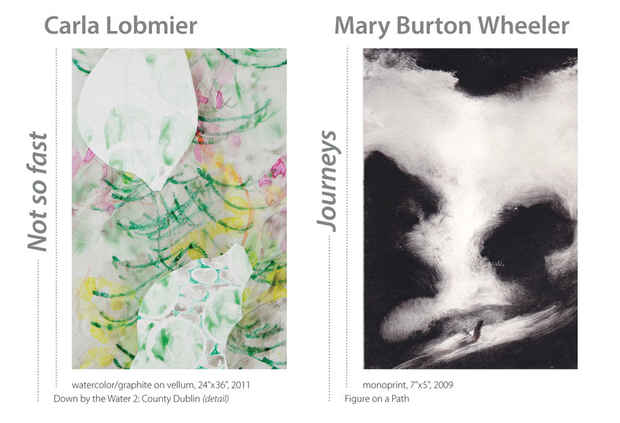 poster for Carla Lobmier and Mary Wheeler Joint Exhibition