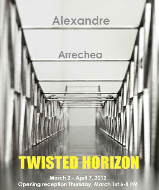 poster for Alexandre Arrechea "Twisted Horizon"