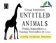 poster for "Untitled Animals" Exhibition