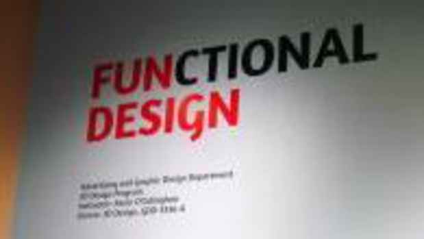 poster for "FUNctional Design" Exhibition