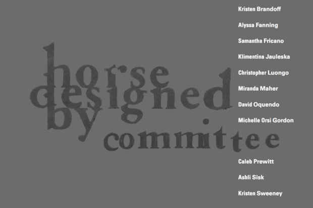 poster for "Horse Designed By Committee" Exhibition