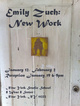 poster for Emily Zuch "New Work"