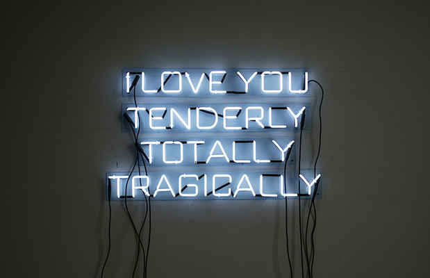 poster for Norma Markley "Yes No. (I love you tenderly, totally, tragically)"
