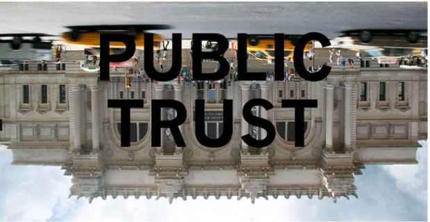 poster for "Public Trust" Exhibition