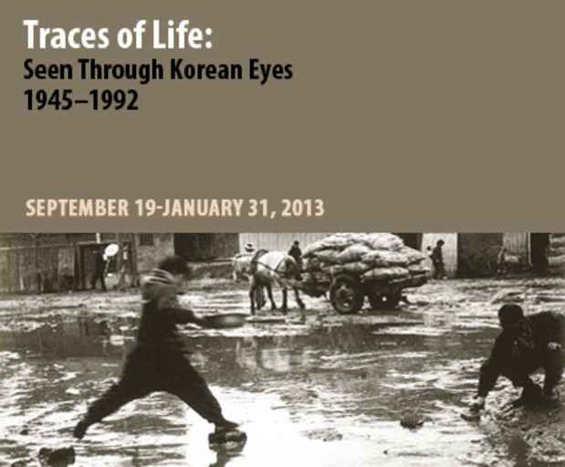 poster for "Traces of Life: Seen Through Korean Eyes, 1945–1992" Exhibition
