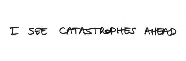 poster for Antoine Catala "I See Catastrophes Ahead"