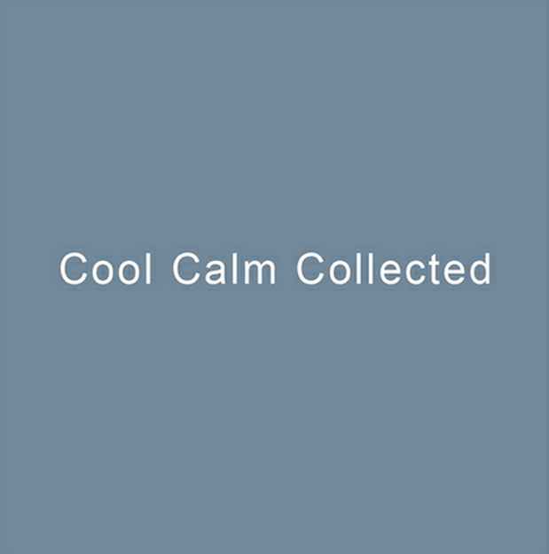 poster for "Cool Calm Collected" Exhibition