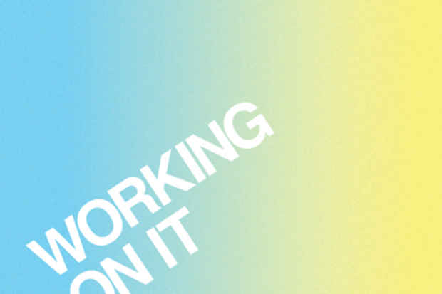 poster for "Working On It" Exhibition