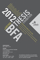 poster for "St. John's University  Department of Fine Arts BFA Thesis Exhibition 2012" 