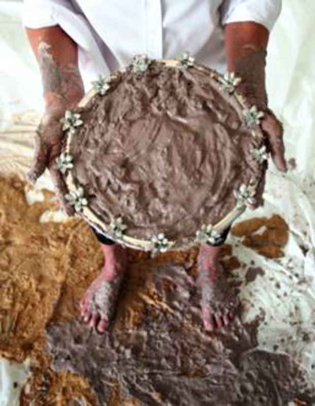 poster for Rachel Lee Hovnanian "Mud Pie"