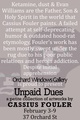 poster for Cassius Fouler "Unpaid Dues"