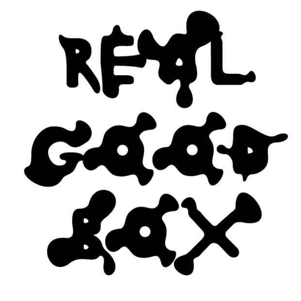 poster for "Real Good Box" Exhibition