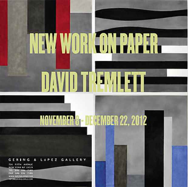 poster for David Tremlett "New Work on Paper"
