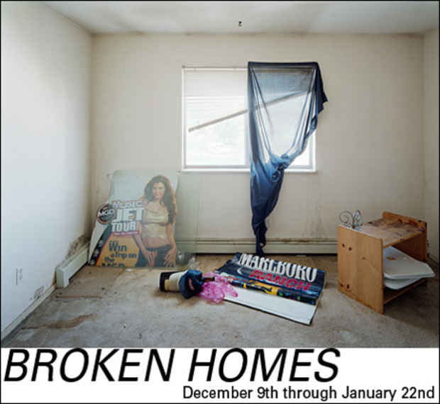 poster for "Broken Homes" Exhibition