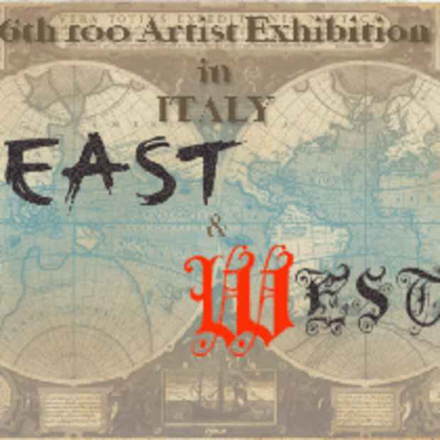 poster for "East & West" Exhibition