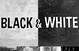 poster for "Black & White" Exhibition