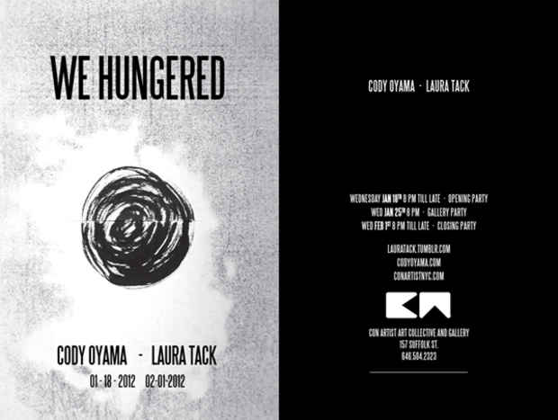 poster for Cody Oyama & Laura Tack "WE HUNGERED"
