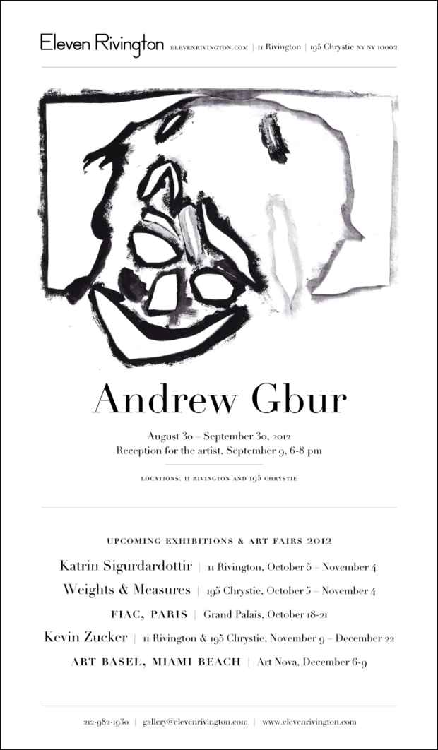 poster for Andrew Gbur Exhibition