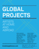 poster for "Global Projects: Artists at Home and Abroad" Exhibition